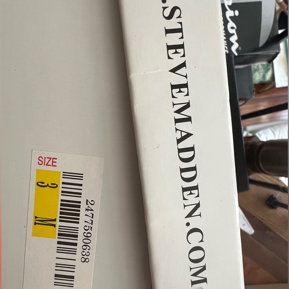 Steve Madden Girls 3 Jcafe Pewter Skinny High Top Paint Splashed Zip Up Shoes - Picture 2 of 5